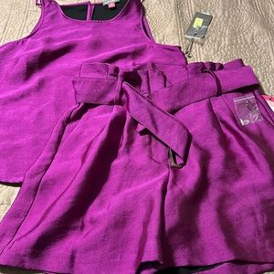 Two Piece Vince Camuto Short Set! NWT Top XS and Shorts 2